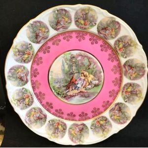 Vintage OTCO BAVARIA GERMANY Courting Couple Decorative Plate